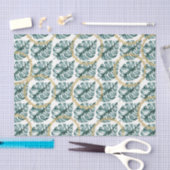 Groen Blad Patroon 11 Tissuepapier (Craft)