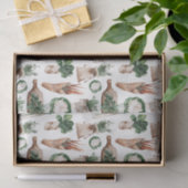 Groen Blad Patroon 14 Kruiden Tissuepapier (Geschenk)