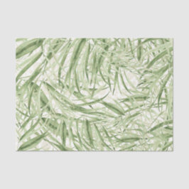Groen Blad Patroon 16 Tissuepapier