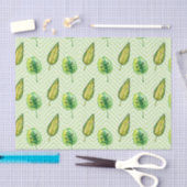 Groen Blad Patroon 22 Tissuepapier (Craft)