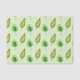 Groen Blad Patroon 22 Tissuepapier