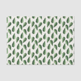 Groen Blad Patroon 24 Tissuepapier