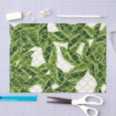 Groen Blad Patroon 3 Tissuepapier (Craft)