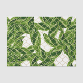 Groen Blad Patroon 3 Tissuepapier