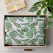 Groen Blad Patroon 5 Palmbladeren Tissuepapier (Geschenk)