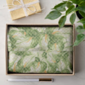 Groen Blad Patroon 6 Tissuepapier (Geschenk)