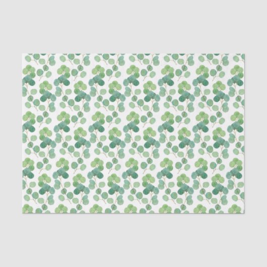 Groen Blad Patroon 7 Tissuepapier (Voorkant)