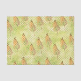 Groen Blad Patroon 9 Tissuepapier