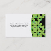 Groen Blad Patroon Visitekaartje (Achterkant)