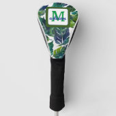 Groen blad Philodendron gebladerte Botanisch Golfheadcover (Voorkant)