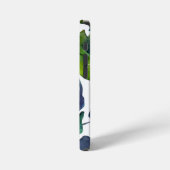 Groen blad Philodendron gebladerte Botanisch iPhone Hoesje (Linkerkant)