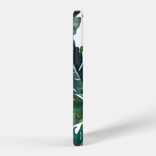 Groen blad Philodendron gebladerte Botanisch iPhone Hoesje (Rechterkant)