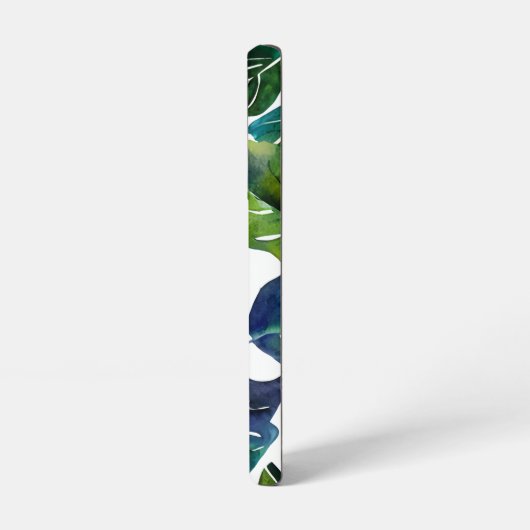 Groen blad Philodendron gebladerte Botanisch Samsung Galaxy Hoesje (Linkerkant)