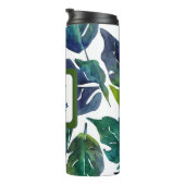 Groen blad Philodendron gebladerte Botanisch Thermosbeker (Geroteerd rechts)