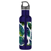 Groen blad Philodendron gebladerte Botanisch Waterfles (Achterkant)