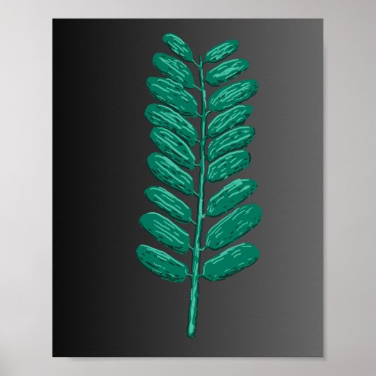 groen blad poster (Voorkant)
