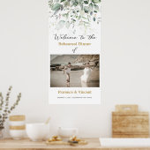Groen blad Rehearsal Dinner Welkomstbord Poster (Keuken)