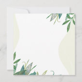 Groen blad Schattige Safari Dieren Thema Baby show (Achterkant)