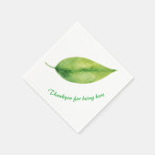 Groen blad servet (Hoek)