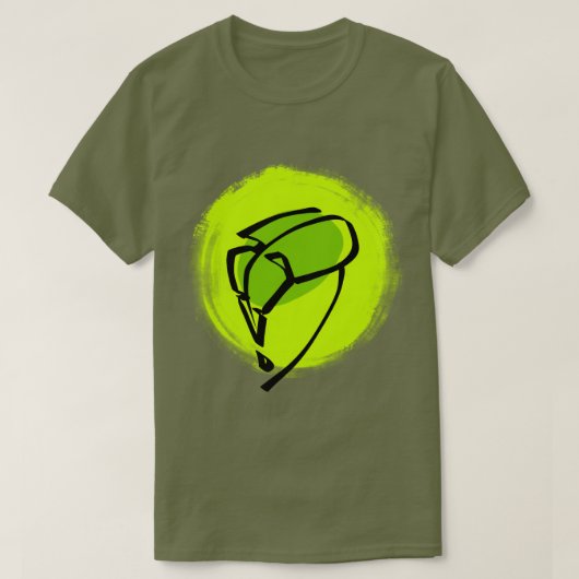 Groen blad t-shirt (Design voorkant)
