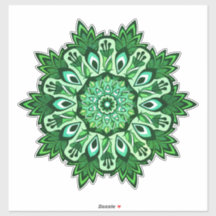 Groen Blad Tropische Boho Mandala