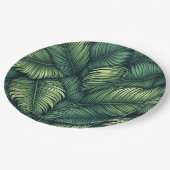 Groen blad vierkant partij bord (Gekanteld)