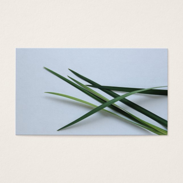 groen blad visitekaartje (Voorkant)