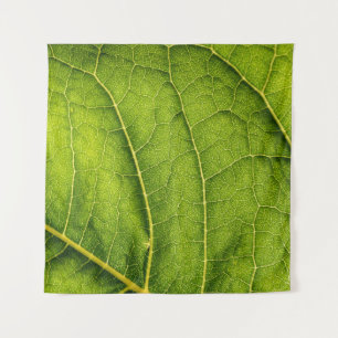 Groen blad wandkleed