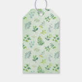 groen bladeren krans Vrijgezellenfeest gunst Cadeaulabel (Achterkant)