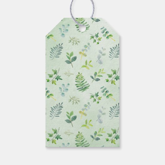 groen bladeren krans Vrijgezellenfeest gunst Cadeaulabel (Achterkant)