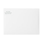 Groen Bladgroen Modern Kerstmis Retouradres (Voorkant)