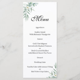 Groen Bladgroente bloemig Menu