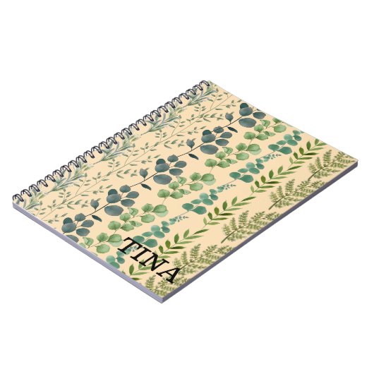 Groen Bladig Notitieboek (Linkerzijde)