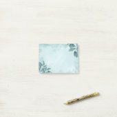 Groen bladig post-it® notes (Op bureau)