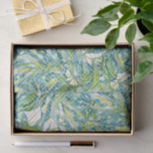 groen bladpatroon 12 tissuepapier (Geschenk)