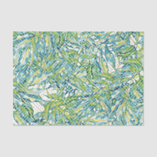 groen bladpatroon 12 tissuepapier