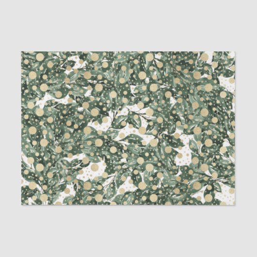 groen bladpatroon 17 tissuepapier (Voorkant)