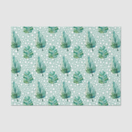 groen bladpatroon 19 tissuepapier