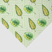 groen bladpatroon 22 tissuepapier (Detail)