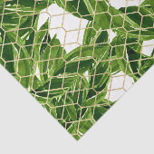 Groen Bladpatroon 3 Tissuepapier (Detail)