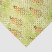 Groen Bladpatroon 9 Tissuepapier (Detail)