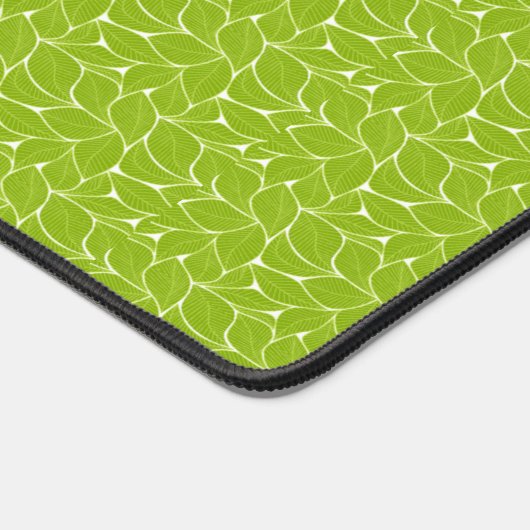 Groen bladpatroon bureaumat (Hoek)
