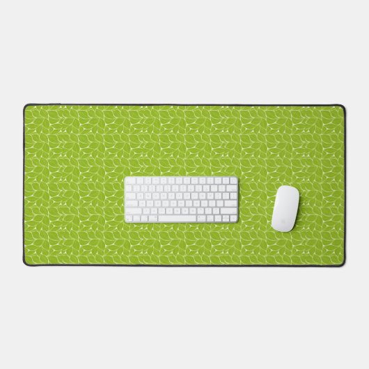 Groen bladpatroon bureaumat (Keyboard & Muis)
