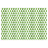 Groen bladpatroon met palm op wit tafelkleed (Voorkant (Horizontaal))