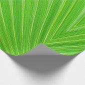 Groen bladpatroon met "THINK GREEN"-slogan Cadeaupapier (Hoek)