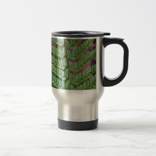 Groen bladpatroon reisbeker (Rechts)