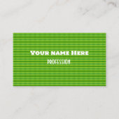 Groen bladpatroon visitekaartje (Voorkant)