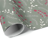 Groen bladspar groen snijblad cadeaupapier (Rol Hoek)