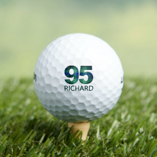 Groen Blauw 95e verjaardag - 95 jaar plaid gift Golfballen