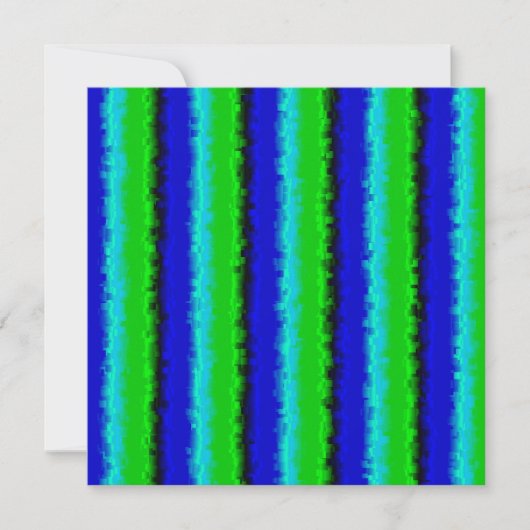 Groen blauw abstract 3D regenboogpatroon (Voorkant)